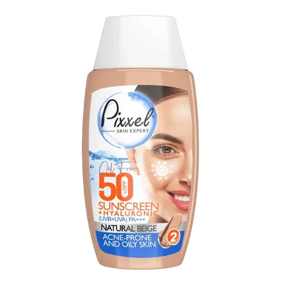 کرم ضد آفتاب بژ طبیعی پیکسل مدل Acne Prone حجم 50 میلی لیتر