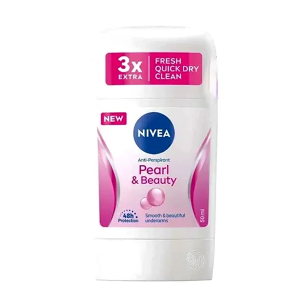 مام صابونی ضد تعریق زنانه نیوآ NIVEA مدل Pearl & Beauty اورجینال 50 میل