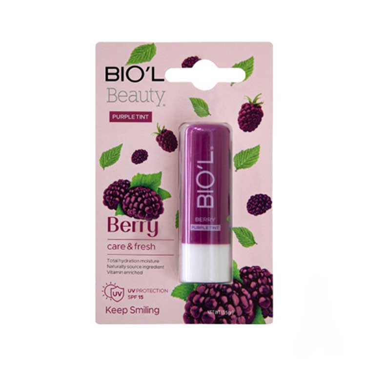 بالم لب رنگی بیول مدل Berry با SPF15