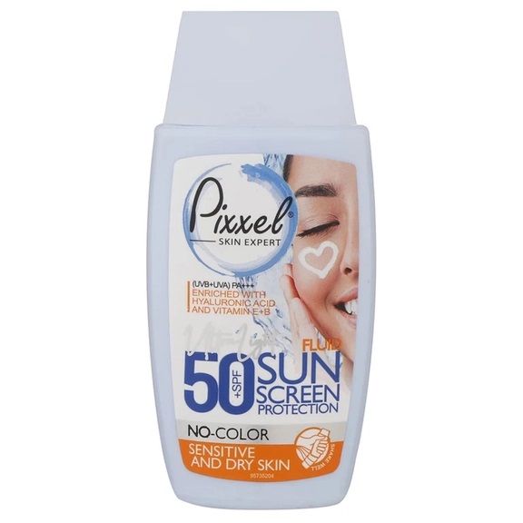 کرم ضد آفتاب بدون رنگ پیکسل مدل Sensitive And Dry Skin حجم 50 میلی لیتر